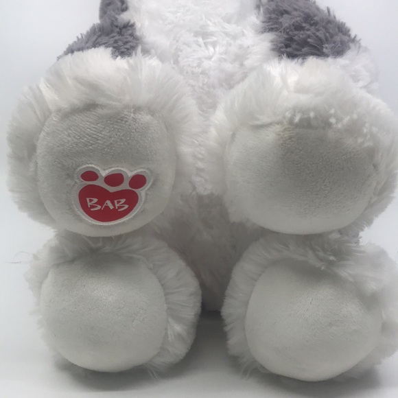 Build-A-Bear Workshop Promise Pets Grey White Husky Stuffed Plush Toy - Picture 6 of 7